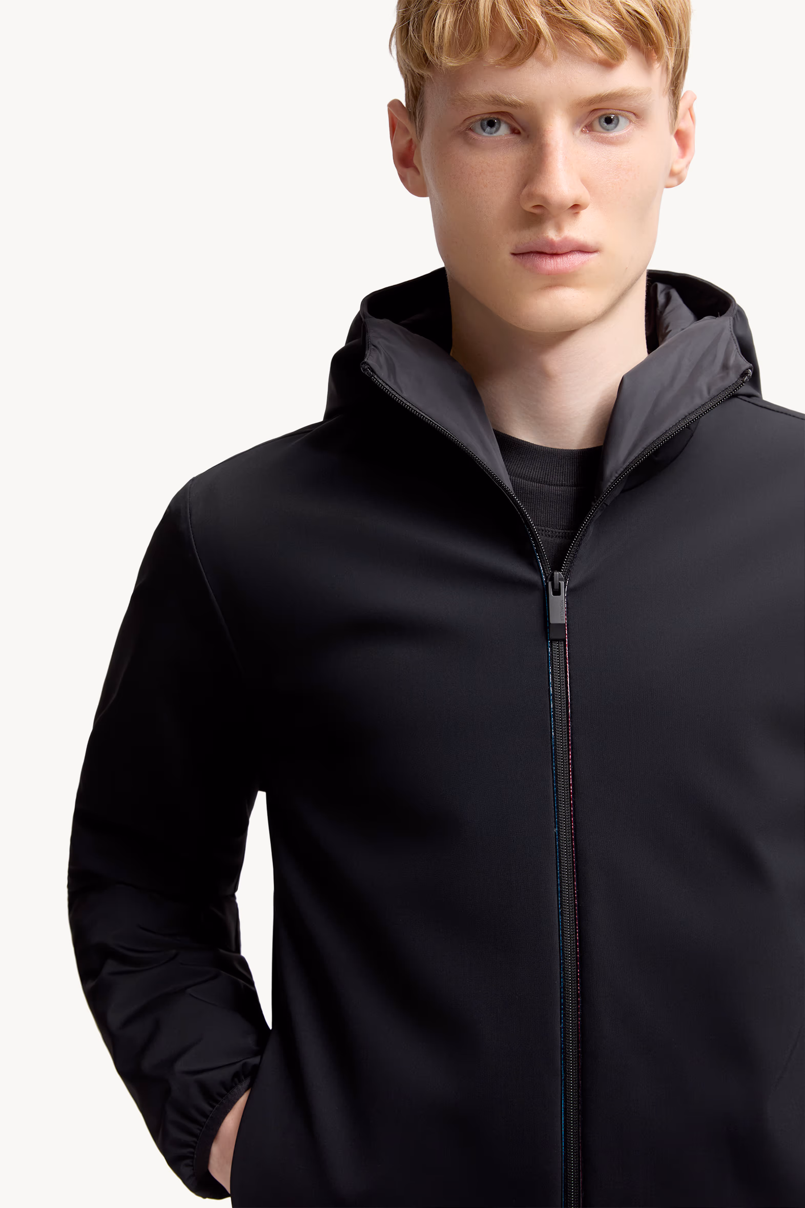 Batisse Hooded Short Down Jacket Men Black Moncler 6